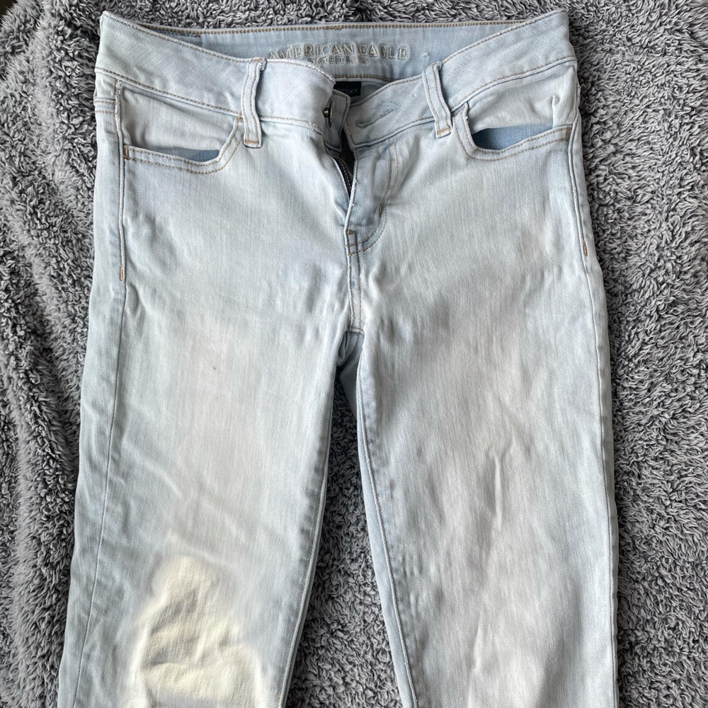 Light Wash AE Super Stretch Jegging 2 Short